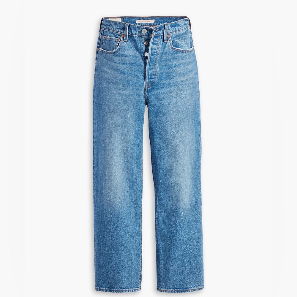 Levi's Women's ribcage  Straight Leg Jeans - Medium Blue